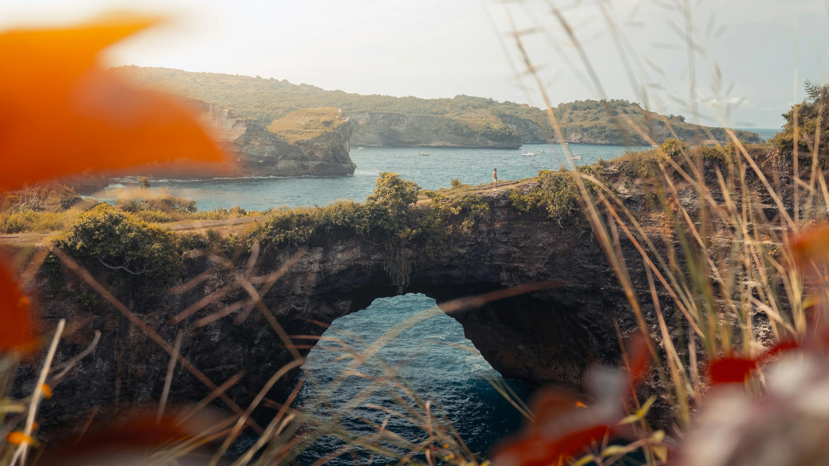 broken beach view