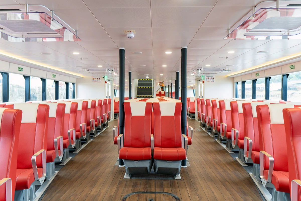 eka jaya fast ferry interior view