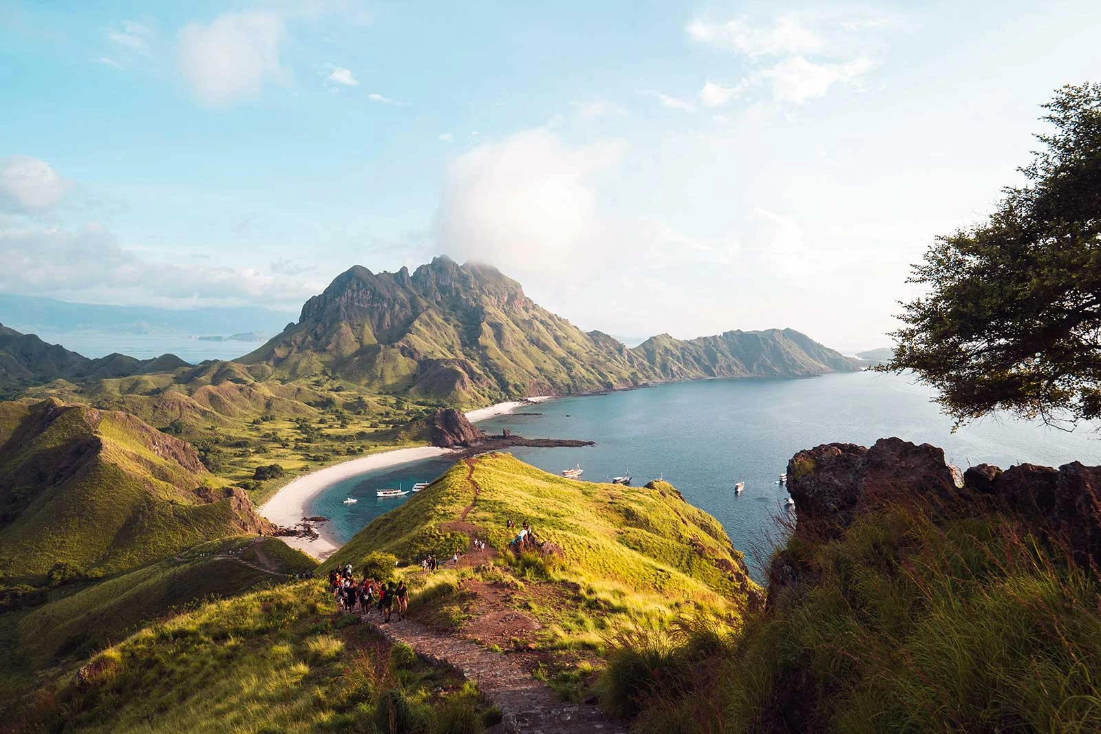 Padar island view during trip to Komodo island