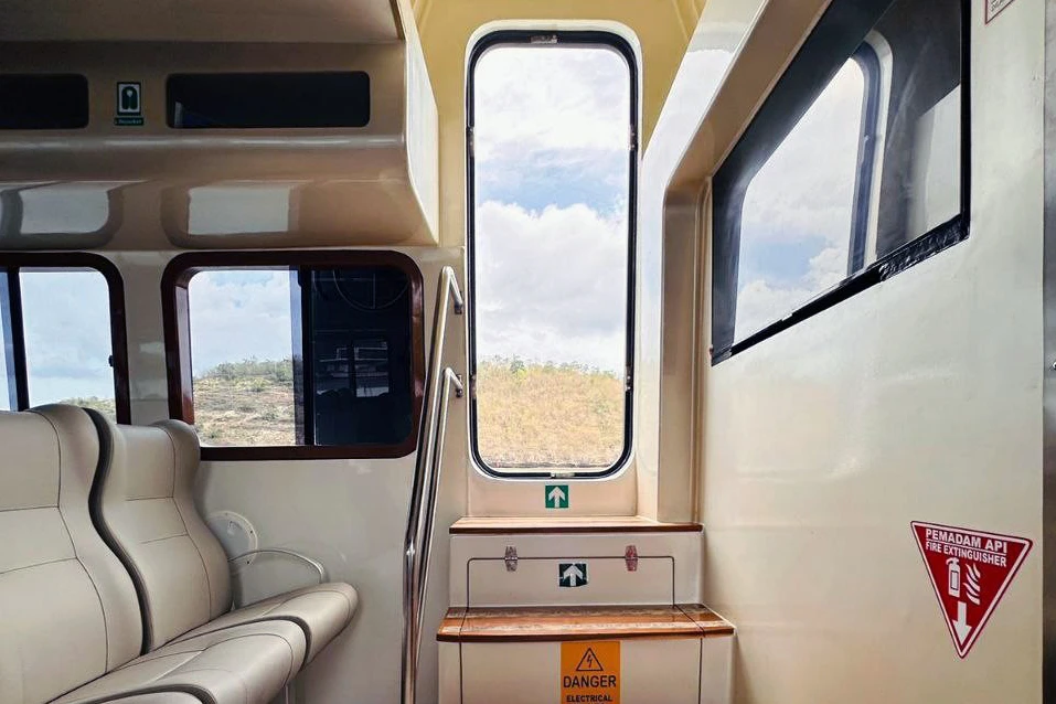 setia fast ferry interior with its facilities