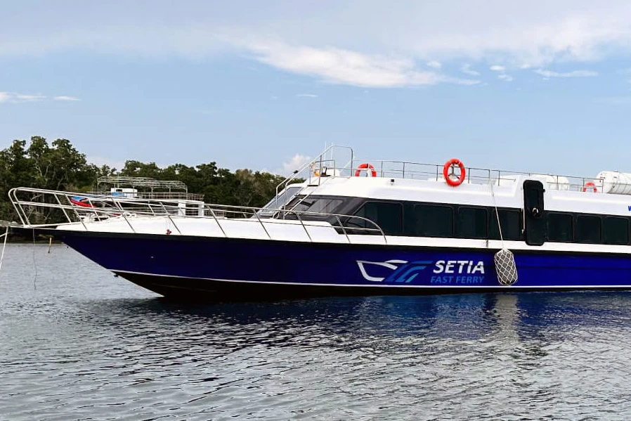 setia fast ferry boat view from the side