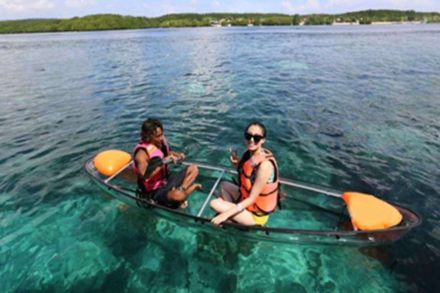 beach kayaking lembongan, marine explore, marine walk