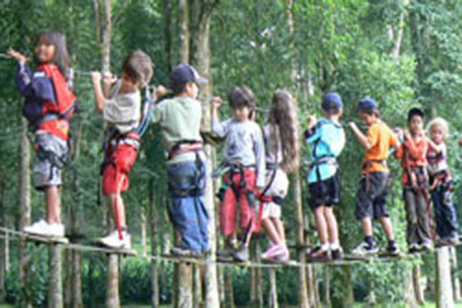 treetop adventure park bali, large group